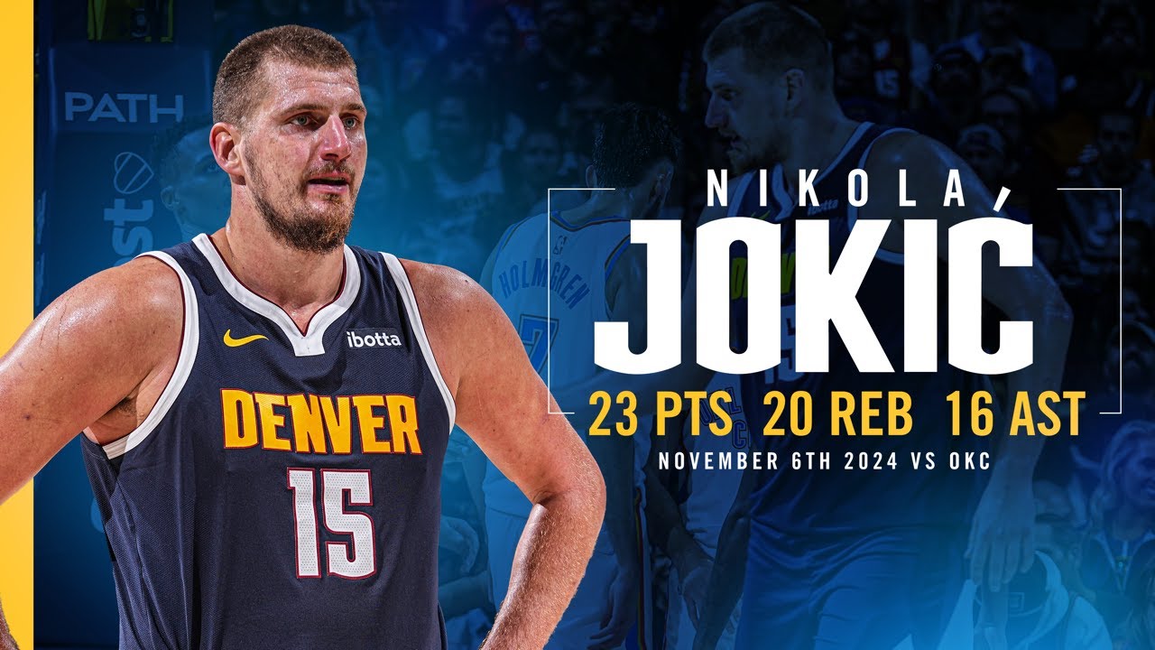 Nikola Jokić Gets ANOTHER Triple-Double vs. Thunder 🫣 | Full Game Highights 11/6/24