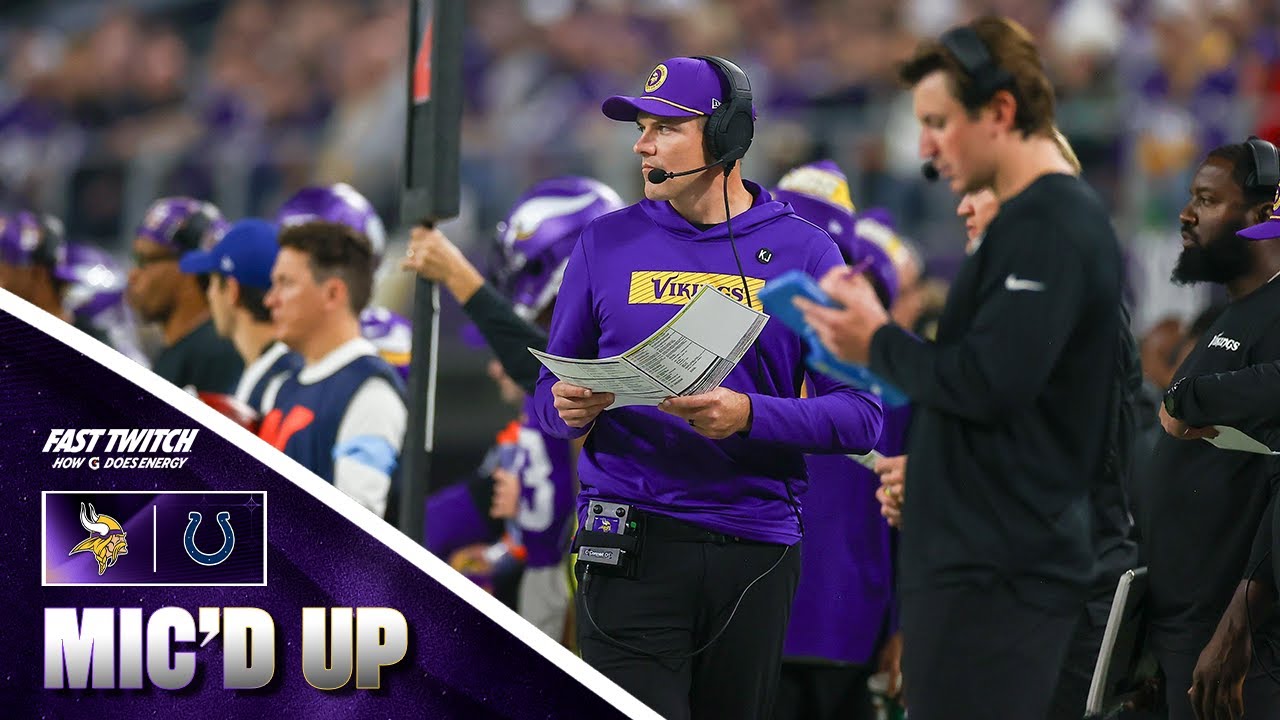 Kevin O'Connell Mic'd Up During Minnesota Vikings Win Over Indianapolis Colts Week 9