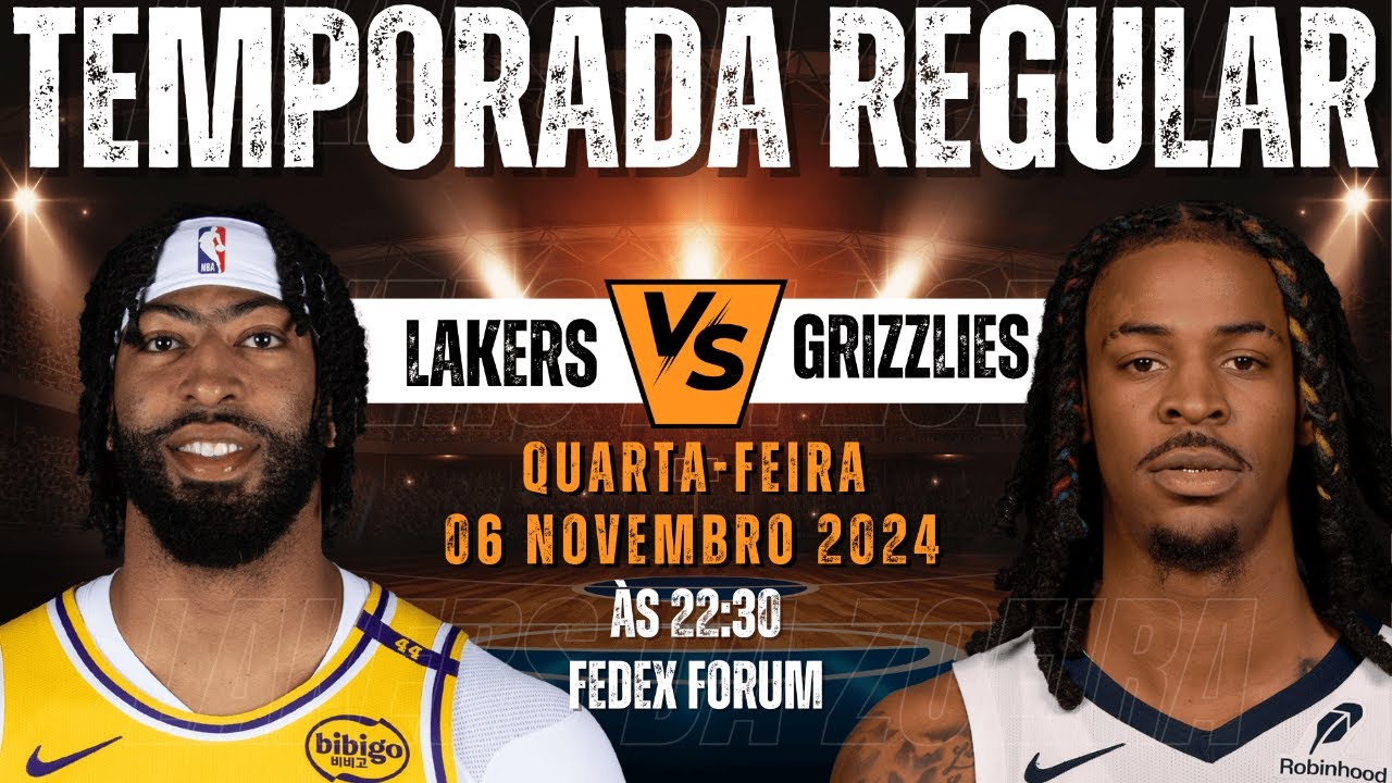 LOS ANGELES LAKERS X MEMPHIS GRIZZLIES | (NARRAÇÃO AO VIVO) | TEMPORADA REGULAR 2024/25