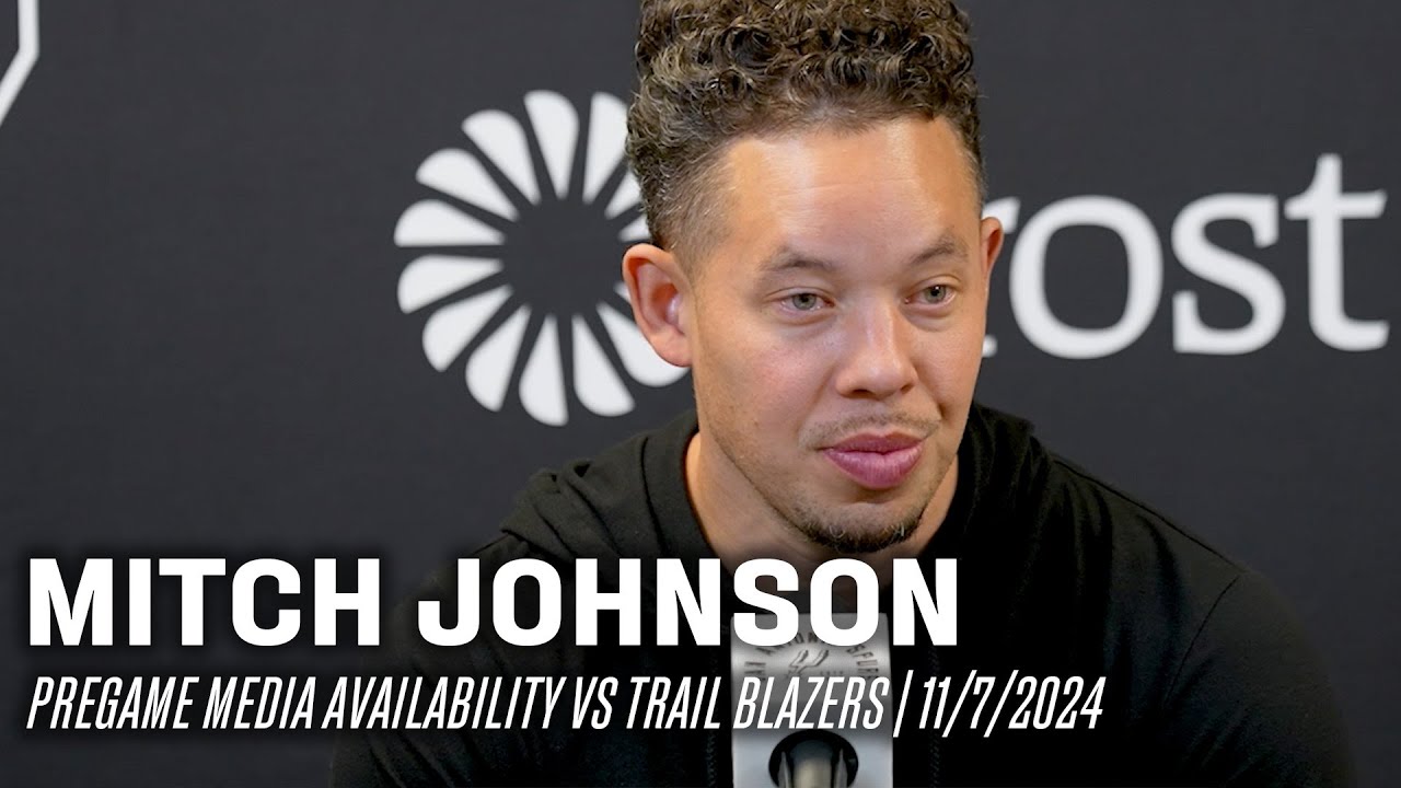 Mitch Johnson Pregame Media Availability vs Portland Trail Blazers | 11.7.24