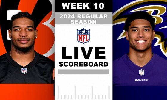 Bengals vs Ravens Week 10 LIVE Scoreboard!