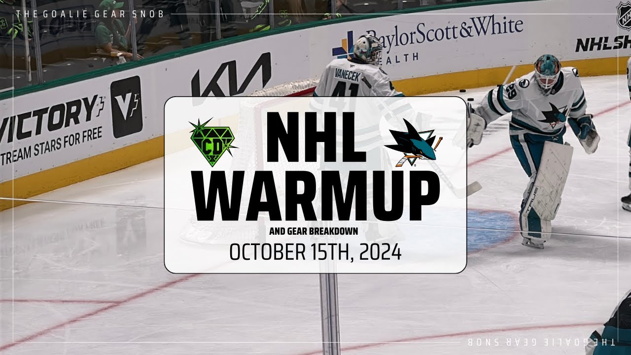 NHL Warmup | San Jose Sharks | Mackenzie Blackwood & Vitek Vanecek