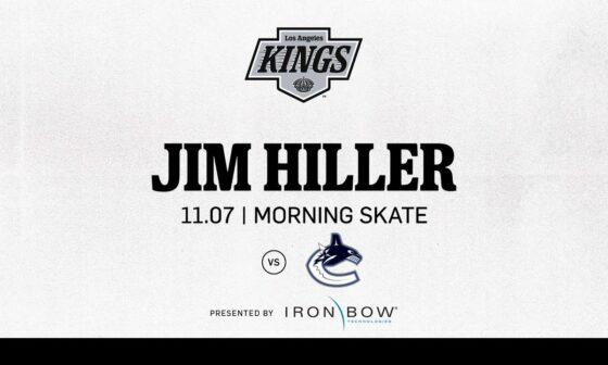 Head Coach Jim Hiller | 11.07 LA Kings Morning Skate Ahead of Vancouver Canucks