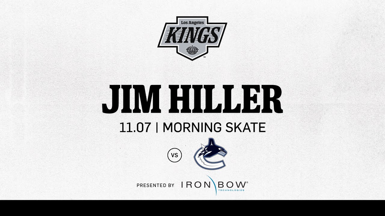 Head Coach Jim Hiller | 11.07 LA Kings Morning Skate Ahead of Vancouver Canucks