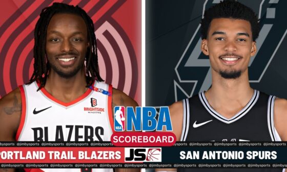 Portland Trail Blazers Vs San Antonio Spurs | NBA Live Play-By-Play Scoreboard 2024