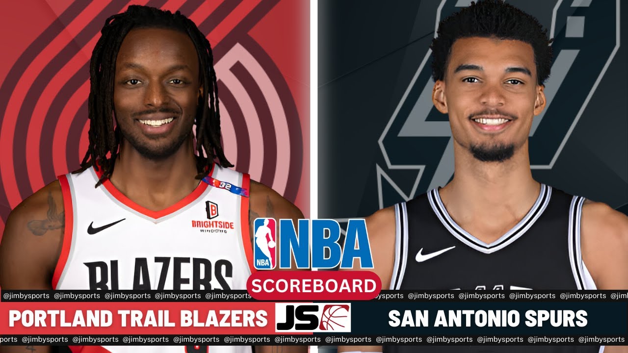 Portland Trail Blazers Vs San Antonio Spurs | NBA Live Play-By-Play Scoreboard 2024