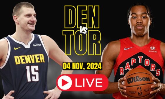 🔴LIVE : Denver Nuggets Vs Toronto raptors Full Game | NBA Live | NOV 04, 2024 | 2K