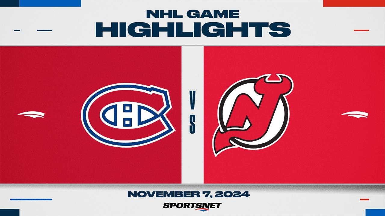 NHL Highlights | Canadiens vs. Devils - November 7, 2024