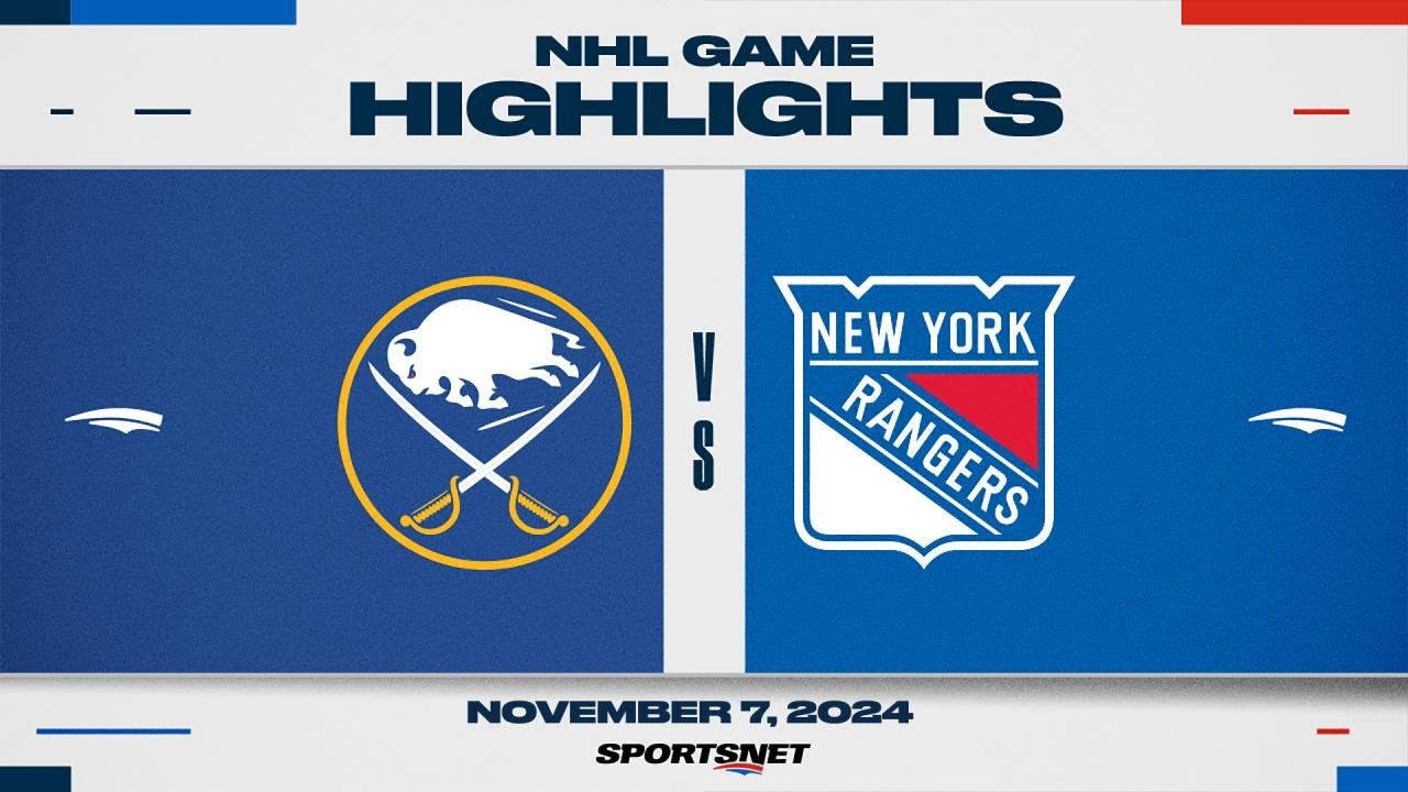 NHL Highlights | Sabres vs. Rangers - November 7, 2024