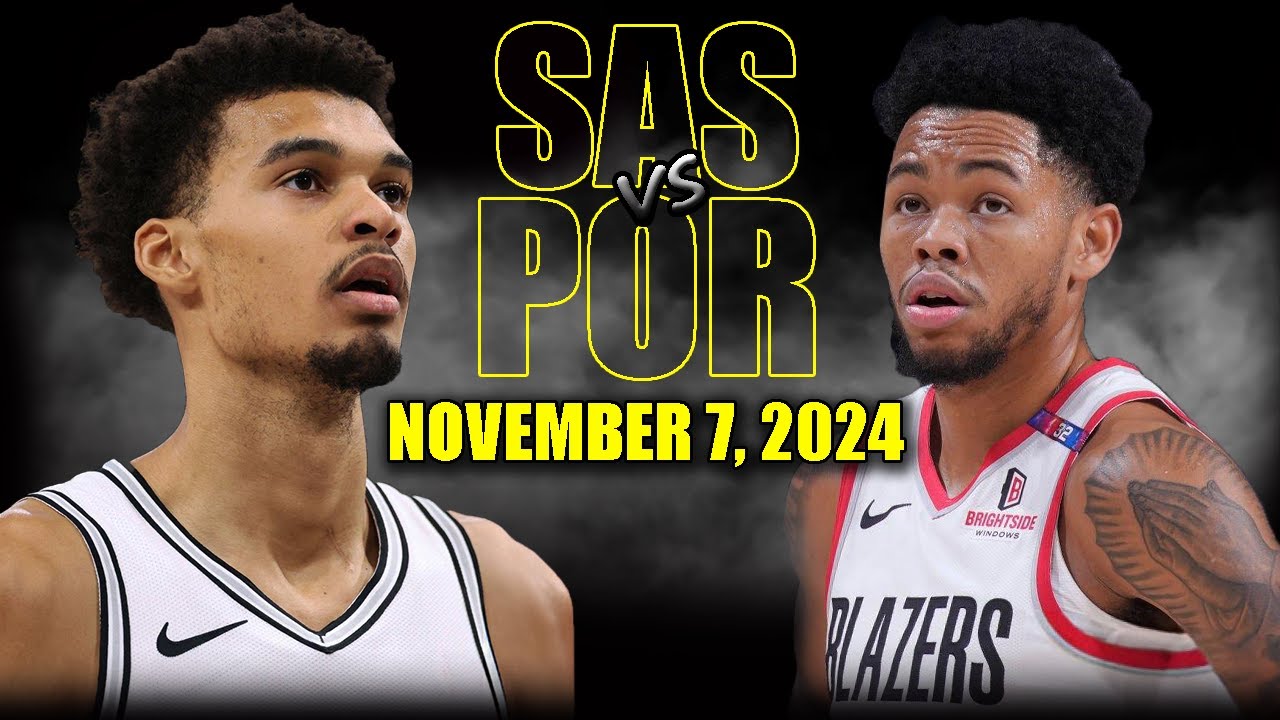 San Antonio Spurs vs Portland Trail Blazers Full Game Highlights - November 7  | 2024-25 NBA Season