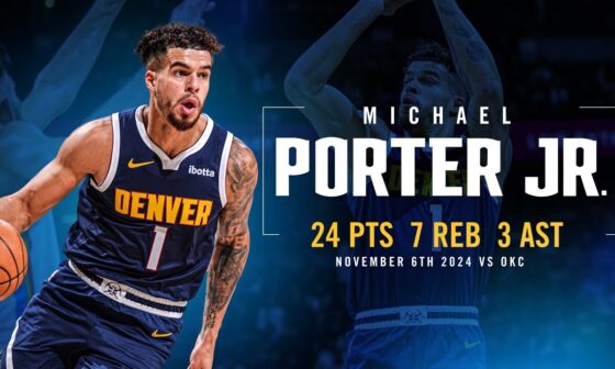 Michael Porter Jr. Full Game Highlights vs. Oklahoma City Thunder 📺 | 11/6/24