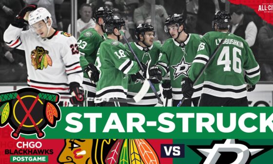 Chicago Blackhawks fall to Stars in Dallas | CHGO Blackhawks POSTGAME Podcast