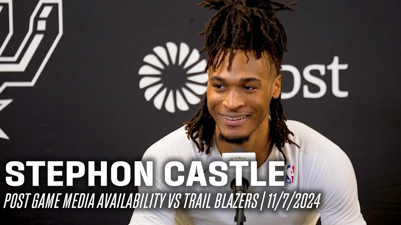 Stephon Castle's Postgame vs Portland Trail Blazers | 11.7.2024