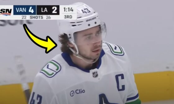 This Canucks player just DOMINATED the Los Angeles Kings...