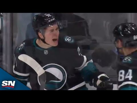 Sharks' Macklin Celebrini Flips In Backhand Feed From Mikael Granlund For Second Career NHL Goal