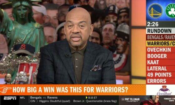 Pardon The Interruption | Steph Curry is still Celtics "daddy" - Wilbon on Warriors win over Celtics