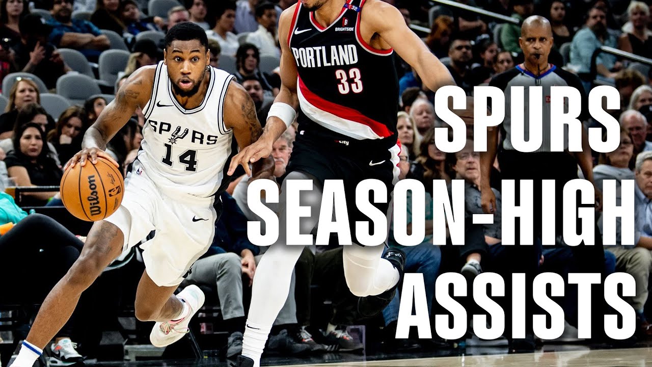 San Antonio Spurs SEASON-HIGH ASSISTS Vs POR | 11.7.24