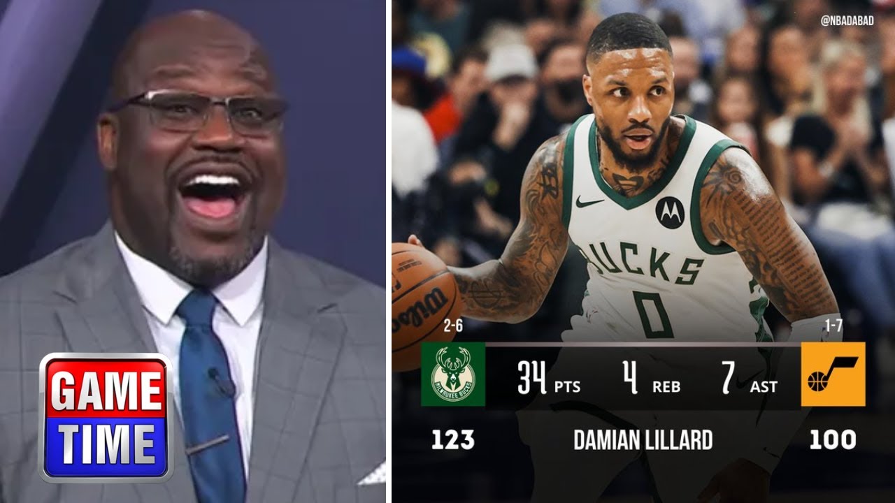 NBA Gametime react to Milwaukee Bucks beat Utah Jazz 123-100: Damian Lillard 34 Pts; Clarkson 18 Pts