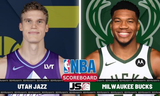 Utah Jazz Vs Milwaukee Bucks | NBA Live Play-By-Play Scoreboard 2024