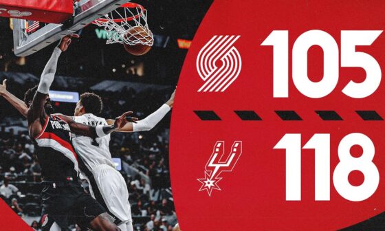 Portland Trail Blazers 105, San Antonio Spurs 118 | Game Highlights | November 7, 2024