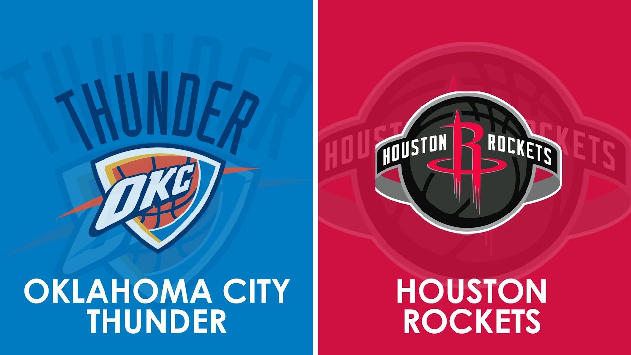 Oklahoma City Thunder vs Houston Rockets NBA Live Scoreboard