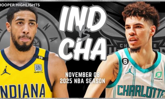 Indiana Pacers vs Charlotte Hornets Full Game Highlights | Nov 8 | 2025 NBA Season