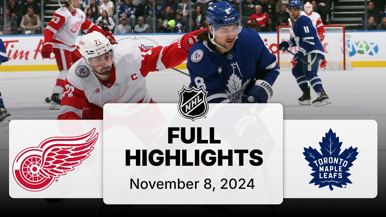 NHL Highlights | Red Wings vs. Maple Leafs | November 08, 2024