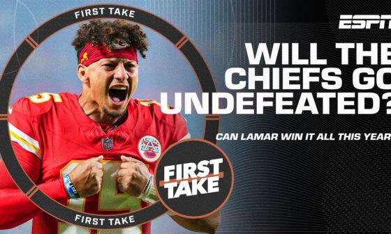 Stephen A. says the Chiefs WILL NOT go undefeated 😅 + What’s next for Lamar Jackson?! 🤔 | First Take