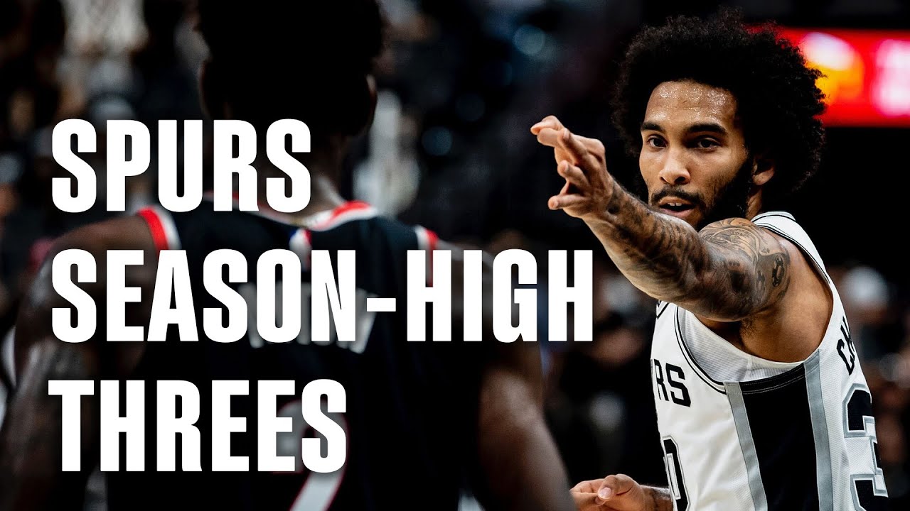 San Antonio Spurs SEASON-HIGH THREES Vs POR | 11.7.24