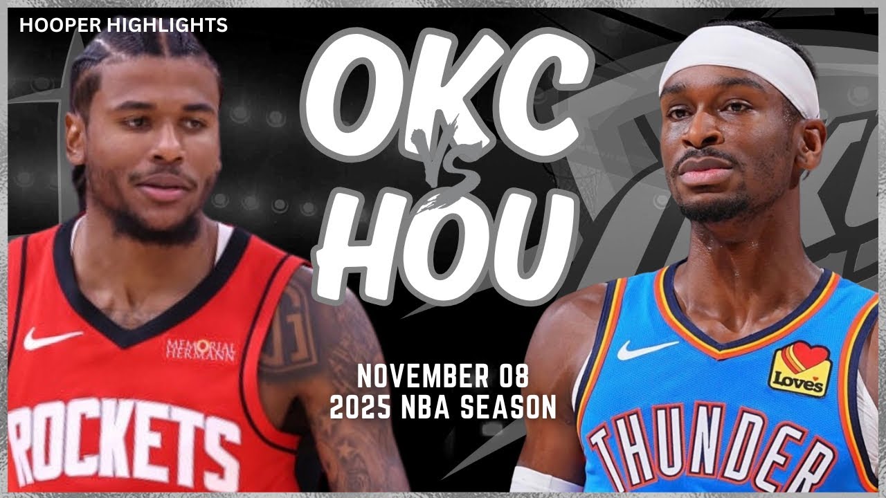 Houston Rockets vs Oklahoma City Thunder Full Game Highlights | Nov 8 | 2025 NBA Season