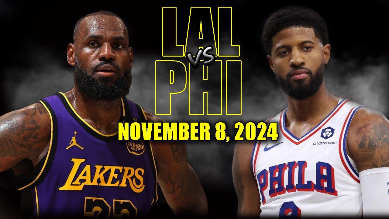 Los Angeles Lakers vs Philadelphia 76ers Full Game Highlights - November 8 2024 | 2024-25 NBA Season