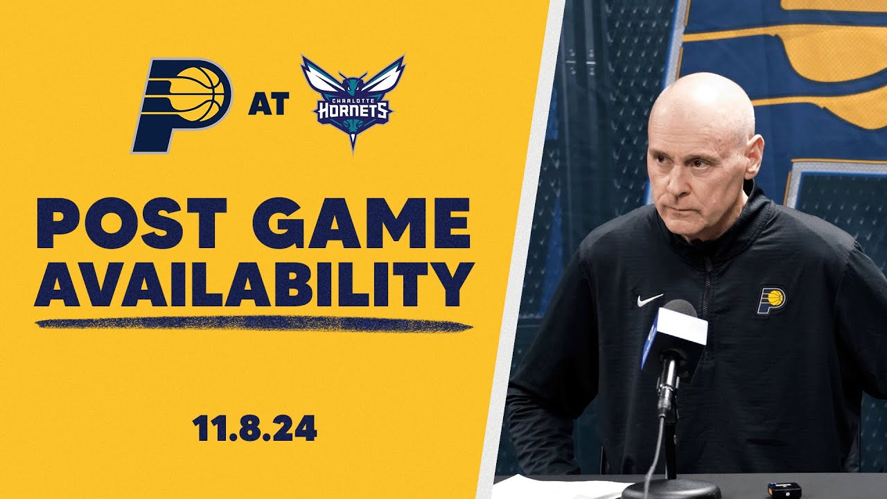 Indiana Pacers Postgame Media Availability at Charlotte Hornets | November 8, 2024