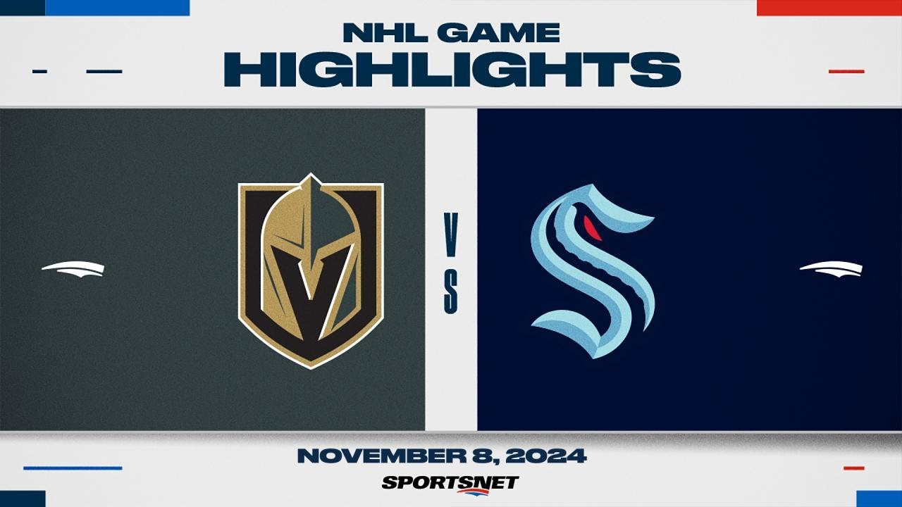 NHL Highlights | Golden Knights vs. Kraken - November 8, 2024