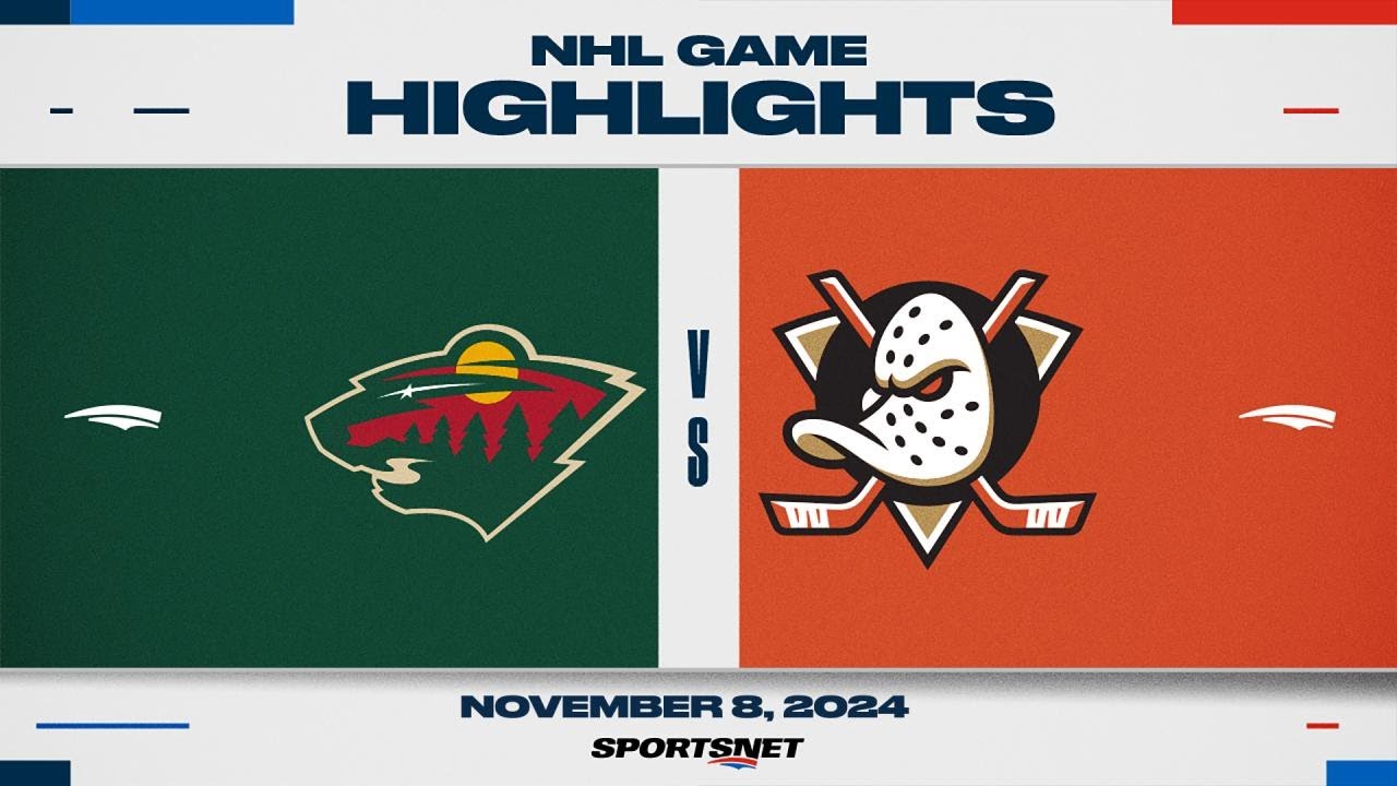 NHL Highlights | Wild vs. Ducks - November 8, 2024