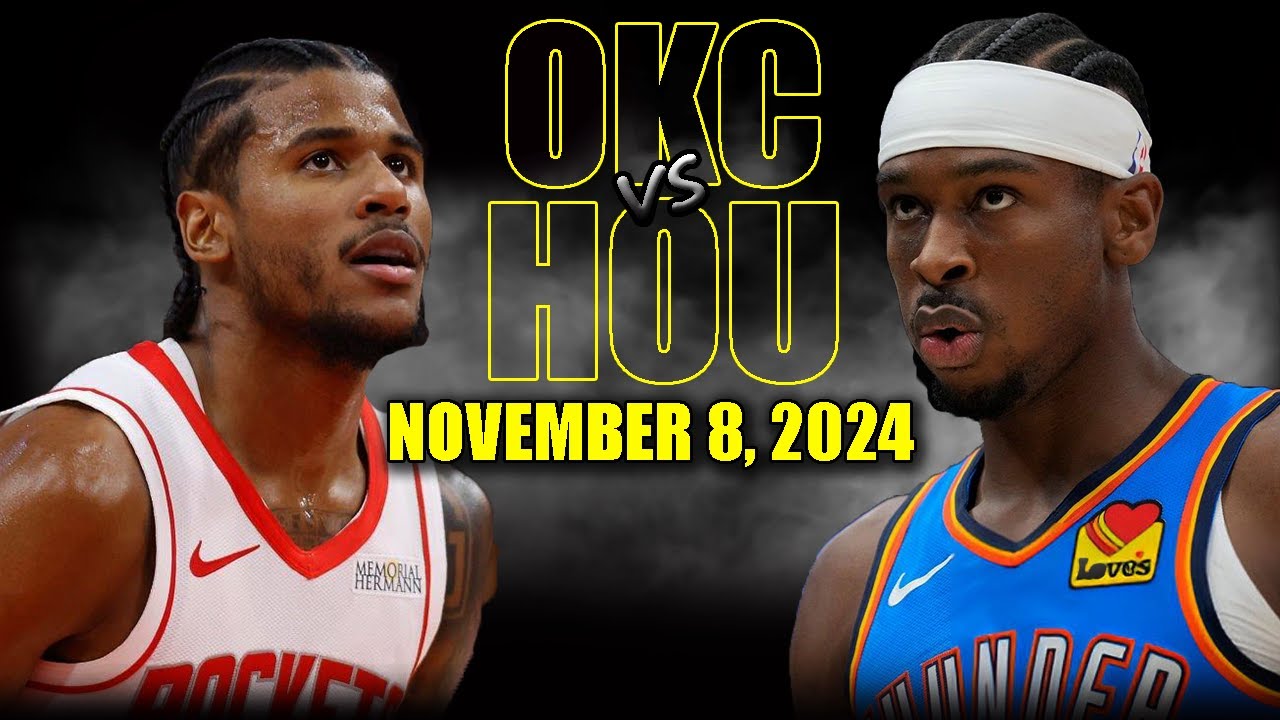 Oklahoma City Thunder vs Houston Rockets Full Game Highlights - November 8 2024 | 2024-25 NBA Season