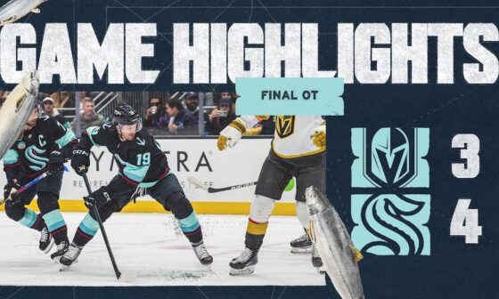 Seattle Kraken vs. Vegas Golden Knights | 11/08 Game Highlights