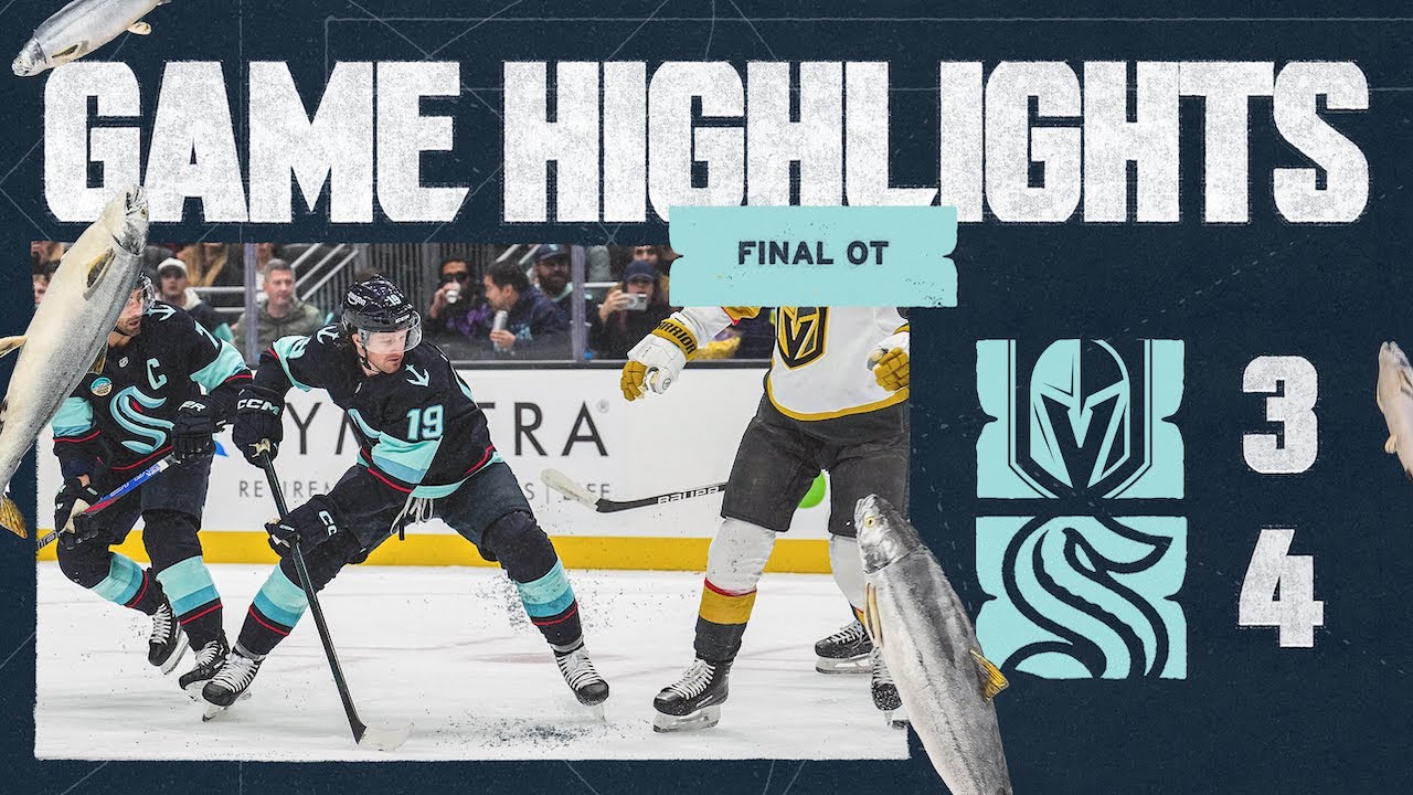 Seattle Kraken vs. Vegas Golden Knights | 11/08 Game Highlights