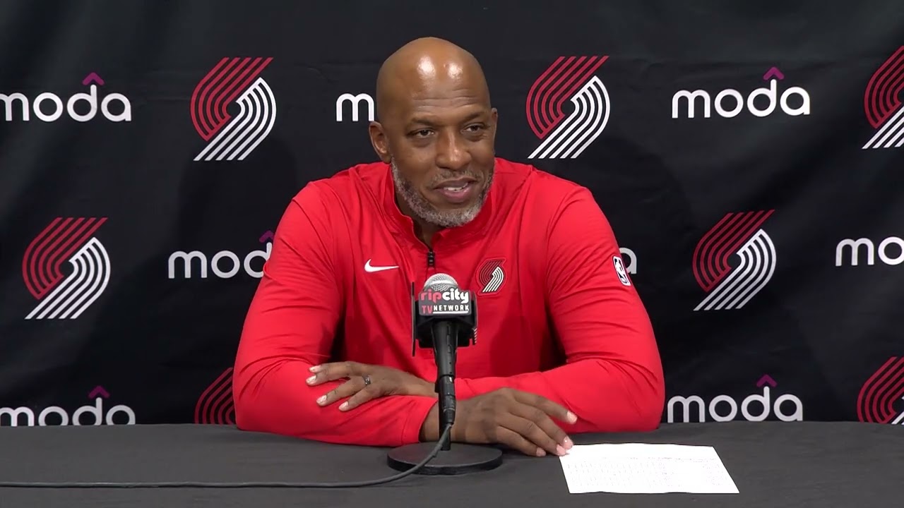 Chauncey Billups Postgame Interview | Portland Trail Blazers 102, Minnesota Timberwolves 127