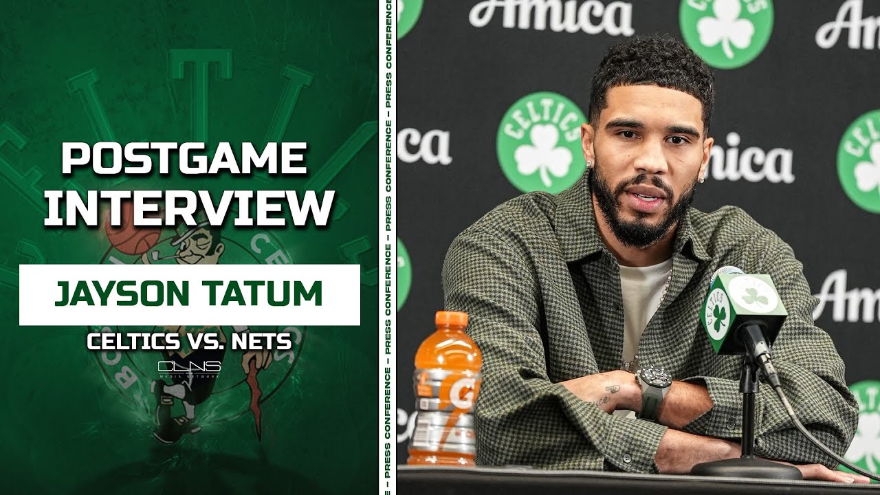 Jayson Tatum: I Will ALWAYS Trust Sam Hauser | Celtics vs Nets Postgame