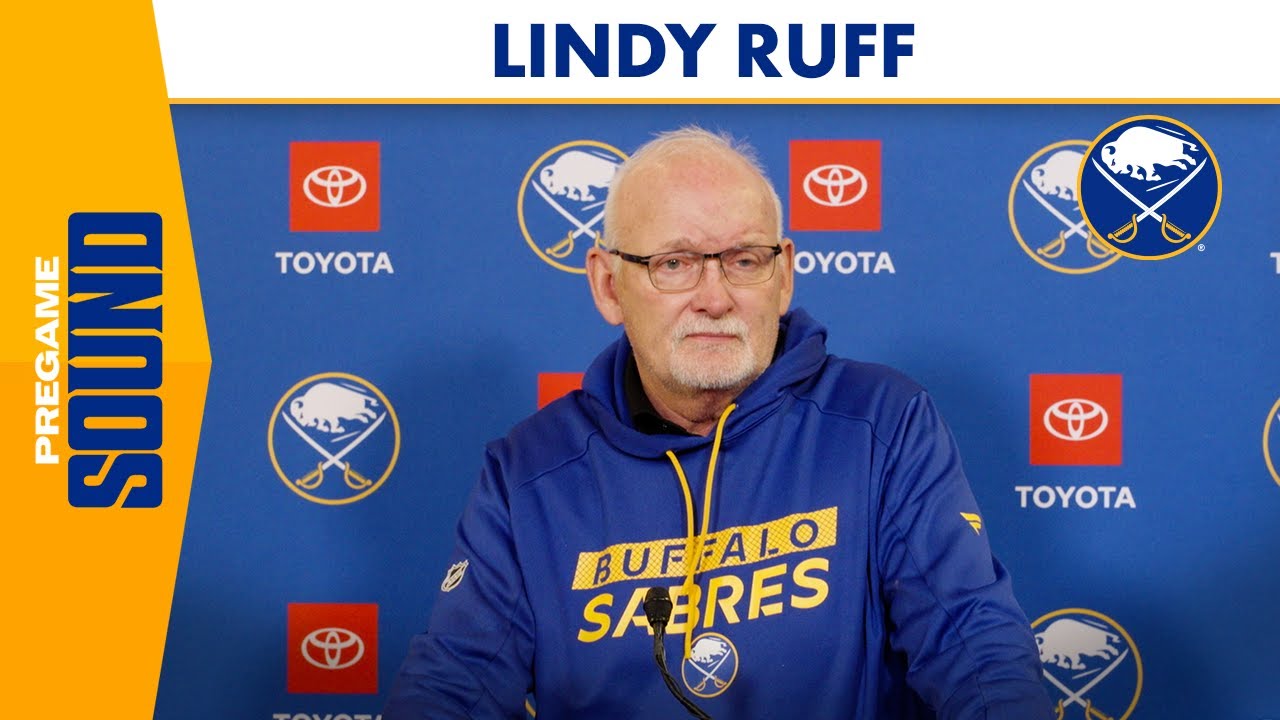 "No Lineup Changes" | Coach Lindy Ruff Ahead Of Buffalo Sabres Matchup Against Calgary Flames