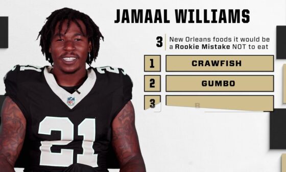 Saints vets on must-eat New Orleans foods | Rookie Mistakes Part 1