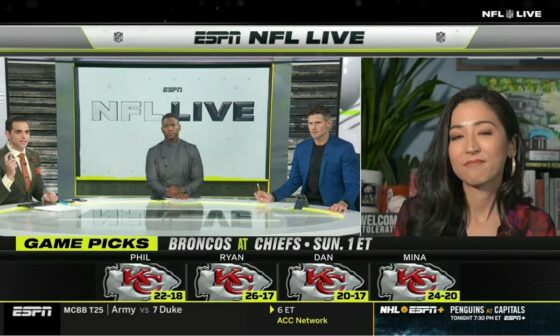 NFL LIVE | 17-0 for Chiefs! - 100% ESPN Crew believes Patrick Mahomes will DESTROY Broncos