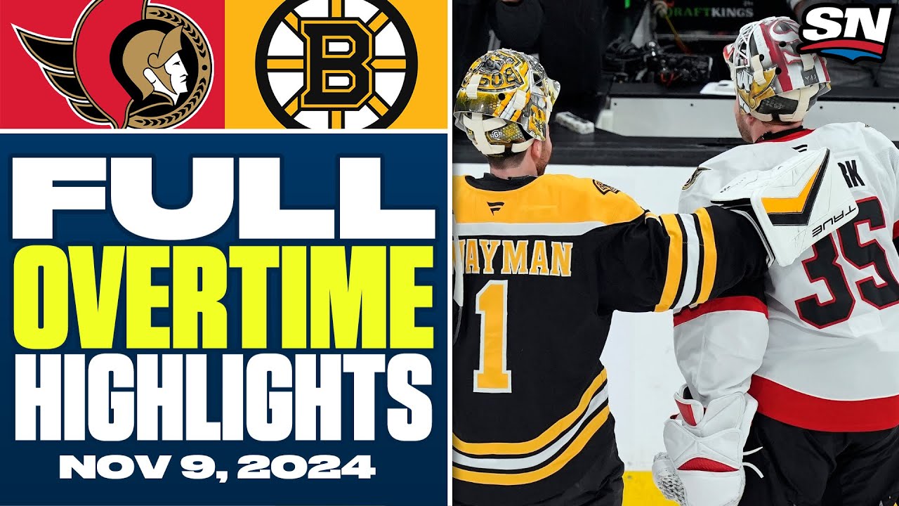 Ottawa Senators at Boston Bruins | FULL Overtime Highlights - November 9, 2024