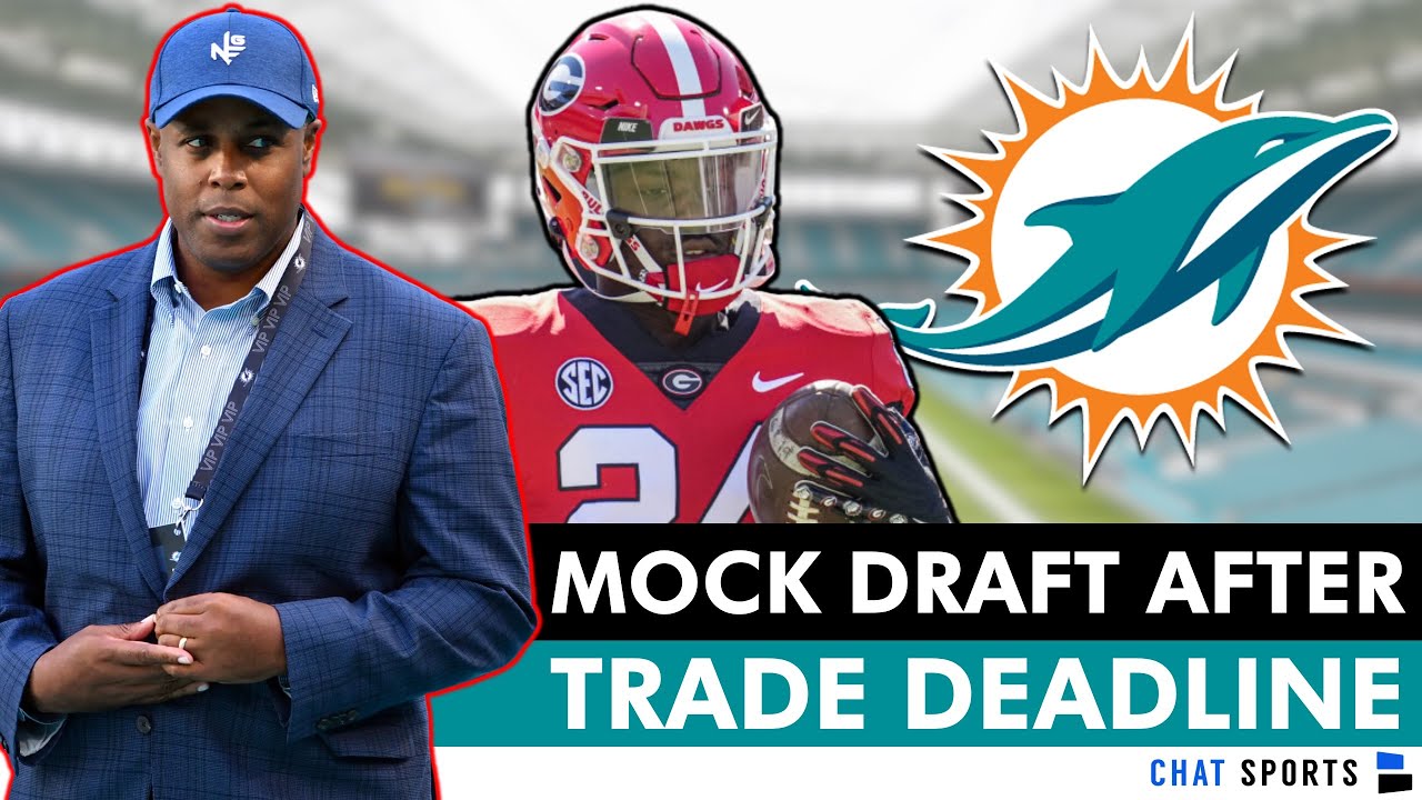 Miami Dolphins NFL Mock Draft AFTER 2024 NFL Trade Deadline!