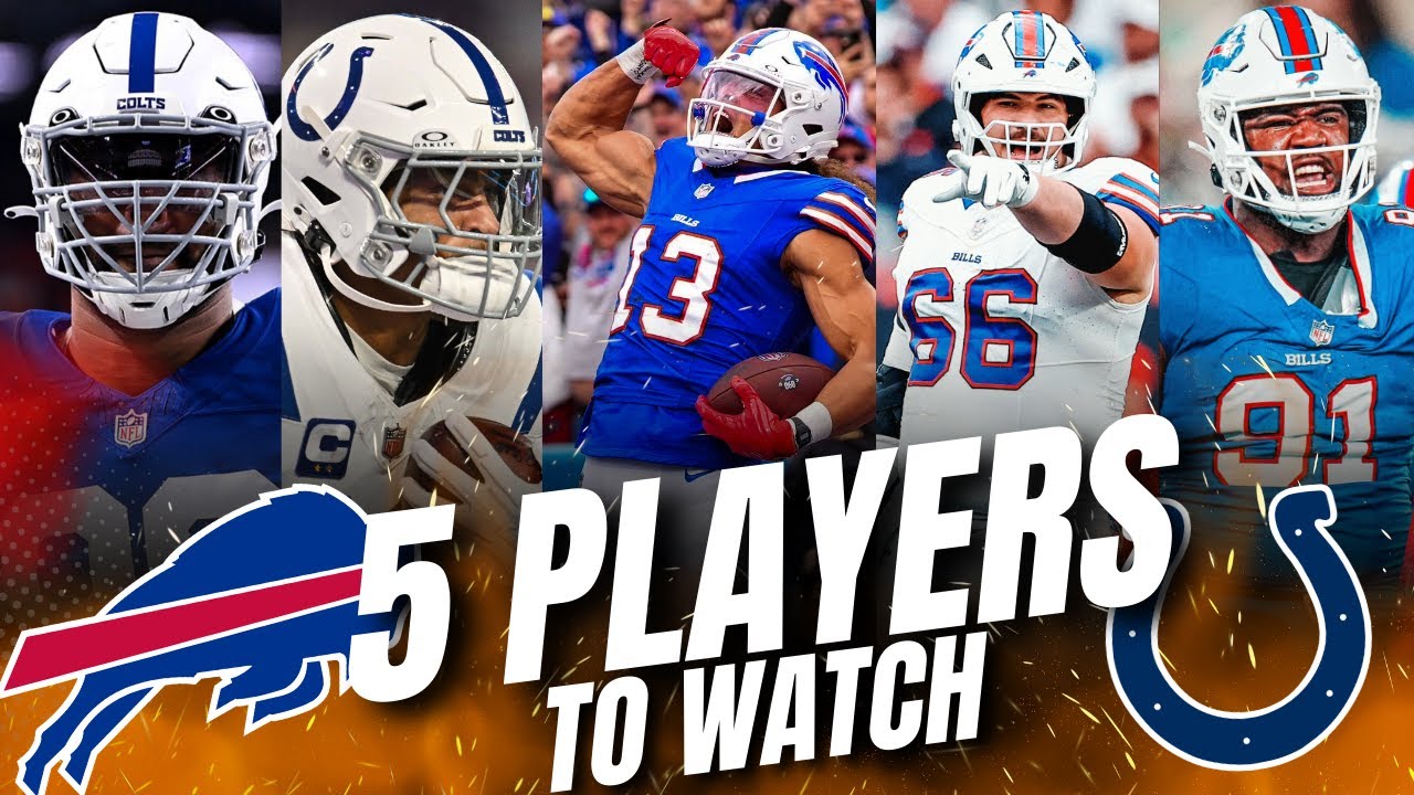 BILLS in INDY: FIVE players to WATCH vs the COLTS