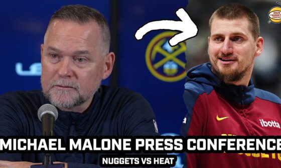 Michael Malone on Nikola Jokic's Greatness & More After WIN vs Heat