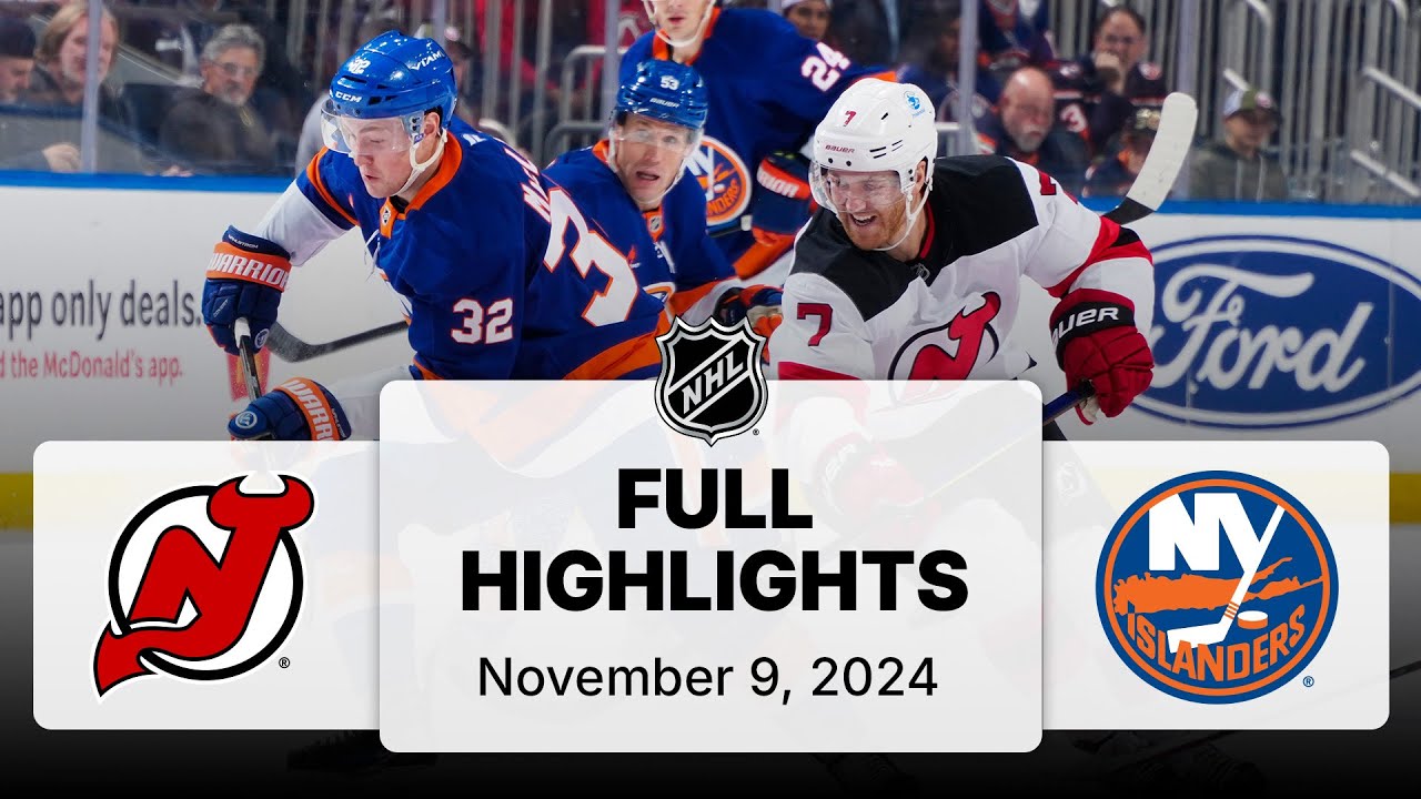 NHL Highlights | Devils vs. Islanders | November 09, 2024