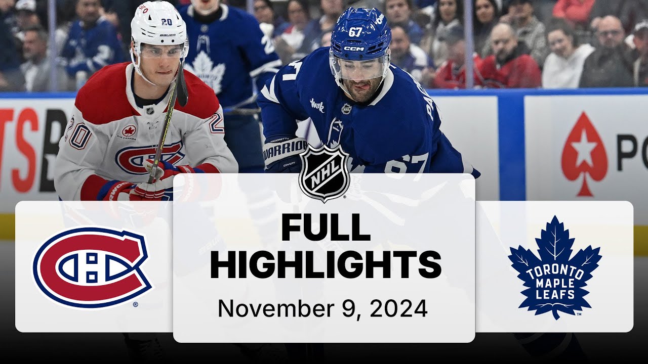 NHL Highlights | Canadiens vs. Maple Leafs | November 09, 2024