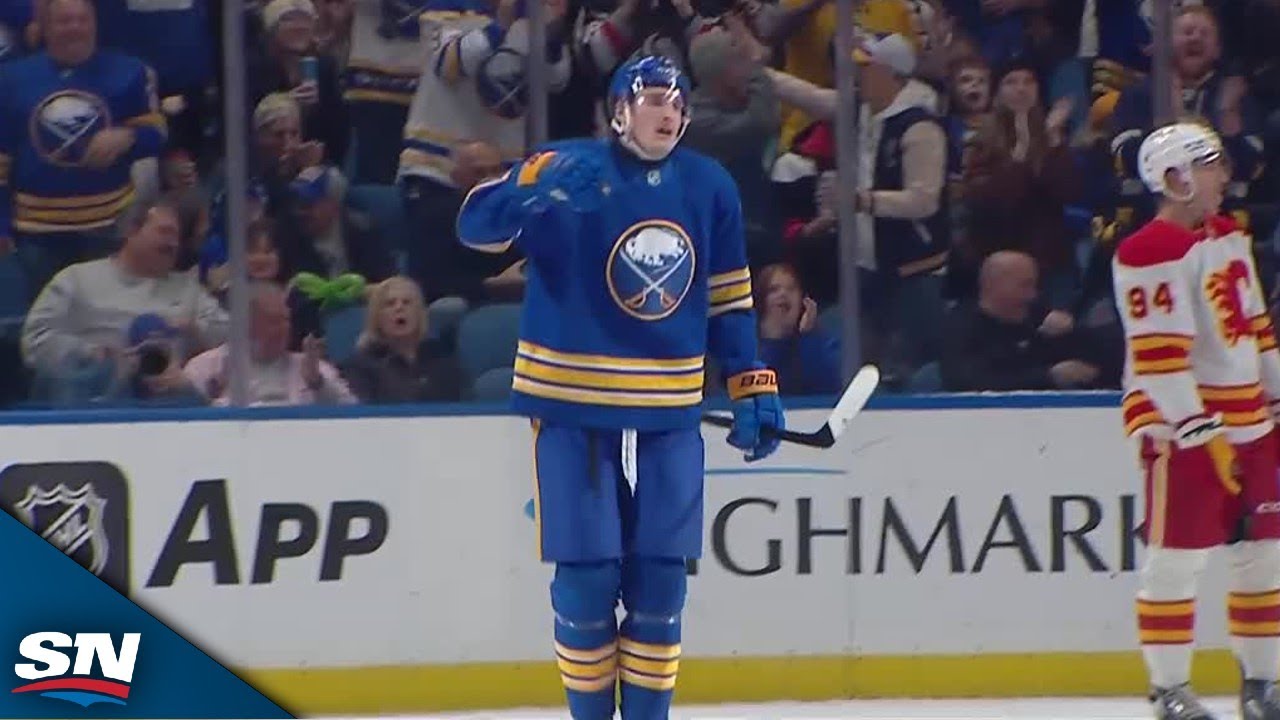 Sabres' Tage Thompson Blasts One-Timer Past Dan Vladar For Power-Play Goal