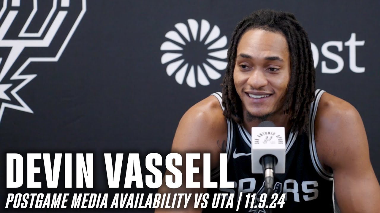 Devin Vassell Postgame vs Utah Jazz | 11.9.2024